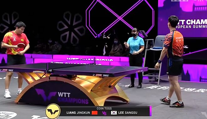 WTT布达佩斯冠军赛男单：梁靖崑3-0横扫李尚洙完成复仇守护世界第三
